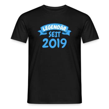 4. Geburtstag Party Geschenk Legendär seit 2019 - Männer T-Shirt - Schwarz - Vorne - AI Model Male 178 light (178cm)