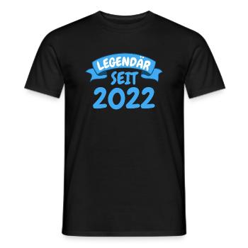 1. Geburtstag Party Geschenk Legendär seit 2022 - Männer T-Shirt - Schwarz - Vorne - AI Model Male 178 light (178cm)