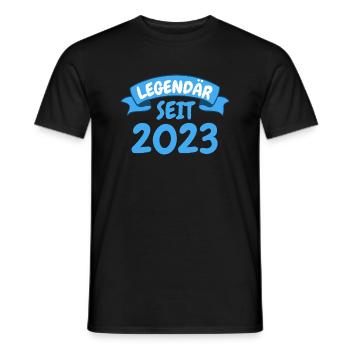 Geburt Geburtstagparty Geschenk Legendär seit 2023 - Männer T-Shirt - Schwarz - Vorne - AI Model Male 178 light (178cm)