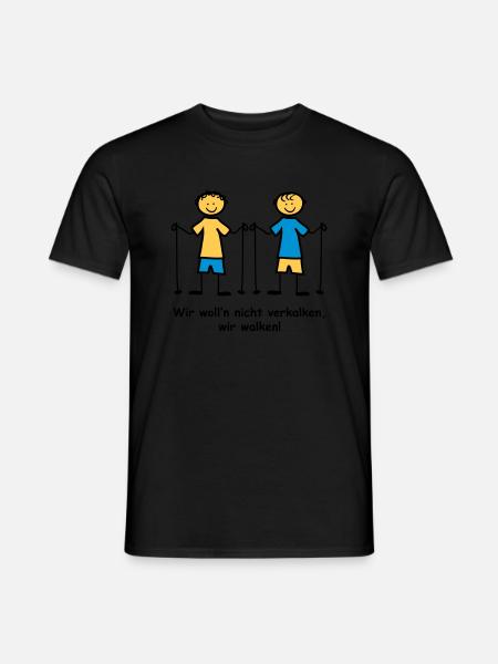 Walking - Männer T-Shirt - Schwarz