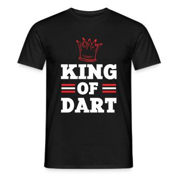 könig dart - Männer T-Shirt - Schwarz - Vorne - AI Model Male 178 light (178cm)