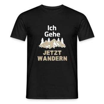 Je vais faire de la randonnée maintenant - T-shirt homme - noir - Devant - AI Model Male 178 light (178cm)