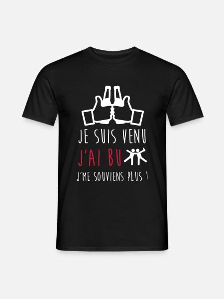 je suis venu - T-shirt homme - noir