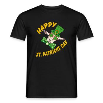 Joyeuse Saint-Patrick Drôle De Chèvre Folle - T-shirt homme - noir - Devant - AI Model Male 178 light (178cm)