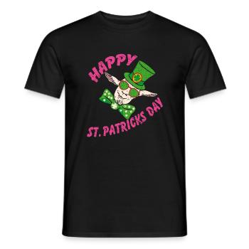 Joyeuse Saint-Patrick Drôle De Chèvre Folle - T-shirt homme - noir - Devant - AI Model Male 178 light (178cm)