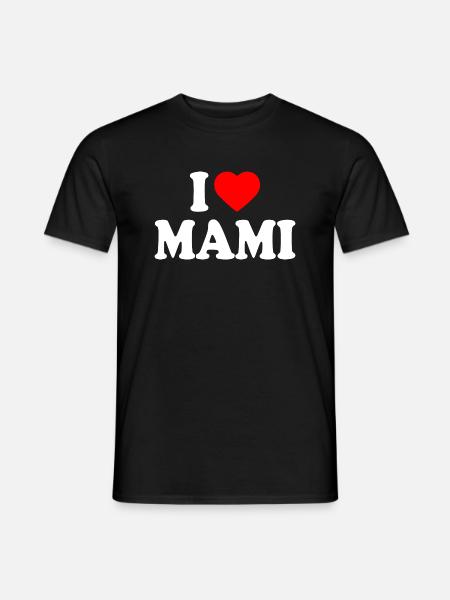 I love mami - Men's T-Shirt - black