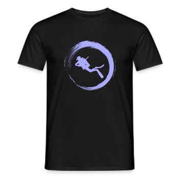 Tauchen - Männer T-Shirt - Schwarz - Vorne - AI Model Male 178 light (178cm)