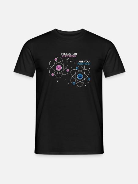 Funny Chemistry I've Lost Electrons - Männer T-Shirt - Schwarz