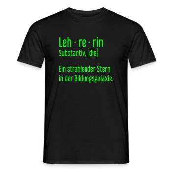 Lehrerin Lehrerinnen Schule Pädagogin Unterricht - Männer T-Shirt - Schwarz - Vorne - AI Model Male 178 light (178cm)