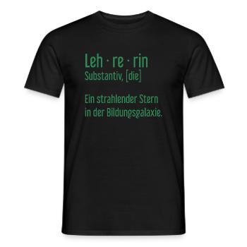 Lehrerin Lehrerinnen Schule Pädagogin Unterricht - Männer T-Shirt - Schwarz - Vorne - AI Model Male 178 light (178cm)