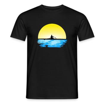 Rowing - Rowing Boat - Rowers - Men's T-Shirt - black - Front - AI Model Male 178 light (178cm)
