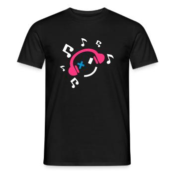 DJ Musik - Männer T-Shirt - Schwarz - Vorne - AI Model Male 178 light (178cm)
