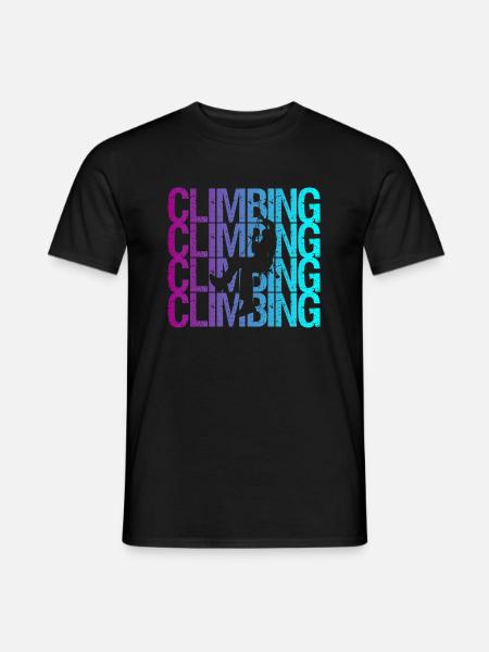 Klettern - Männer T-Shirt - Schwarz