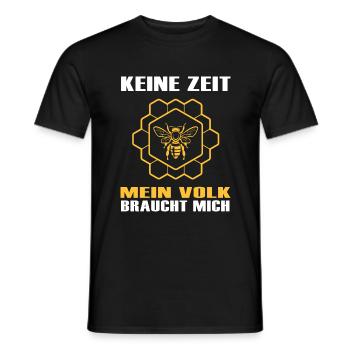 Hobbyimker Bienenvolk Imker liebt Honig-Biene - Männer T-Shirt - Schwarz - Vorne - AI Model Male 178 light (178cm)