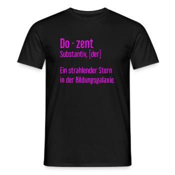 Dozent Dozenten Schule Pädagoge Unterricht - Männer T-Shirt - Schwarz - Vorne - AI Model Male 178 light (178cm)
