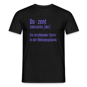 Dozent Dozenten Schule Pädagoge Unterricht - Männer T-Shirt - Schwarz - Vorne - AI Model Male 178 light (178cm)