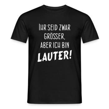 BIN LAUTER - Männer T-Shirt - Schwarz - Vorne - AI Model Male 178 light (178cm)