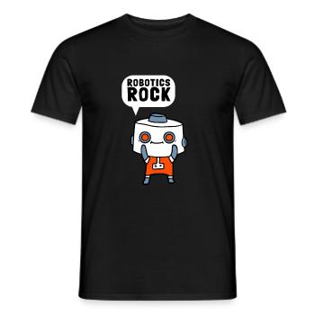 Robotics Robots Droid Builder And Robotics - Men's T-Shirt - black - Front - AI Model Male 178 light (178cm)