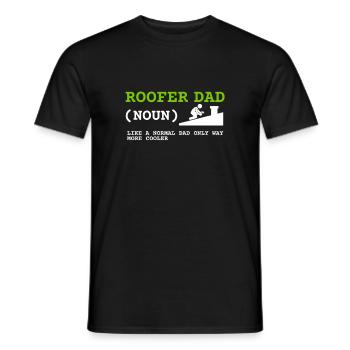 Roofer Roofing Contractor Construction Worker - Männer T-Shirt - Schwarz - Vorne - AI Model Male 178 light (178cm)
