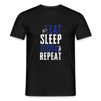 Judo Judoka Jiu Jitsu And Taekwondo Martial Arts - Men's T-Shirt - black - Front - AI Model Male 178 light (178cm)