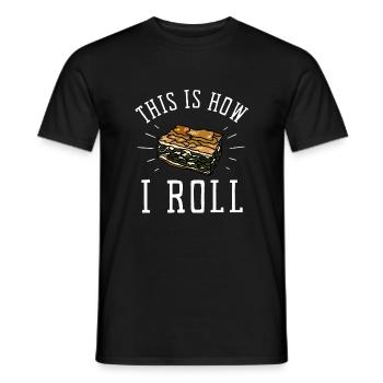 Spanakopita Greek Food Greece Greek - Men's T-Shirt - black - Front - AI Model Male 178 light (178cm)