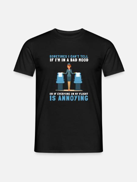 Flight Attendant Steward Stewardess Air Hostess - Männer T-Shirt - Schwarz