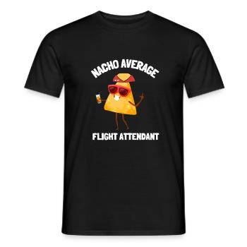Flight Attendant Steward Stewardess Air Hostess - Männer T-Shirt - Schwarz - Vorne - AI Model Male 178 light (178cm)