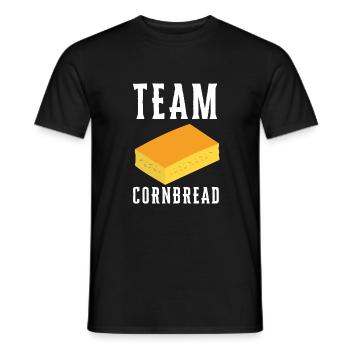 Pain de maïs Cuisson Muffins de semoule de maïs Pain - T-shirt homme - noir - Devant - AI Model Male 178 light (178cm)