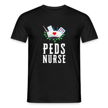 Pediatric Pediatrician Pediatrics Nurse Toddle - Men's T-Shirt - black - Front - AI Model Male 178 light (178cm)
