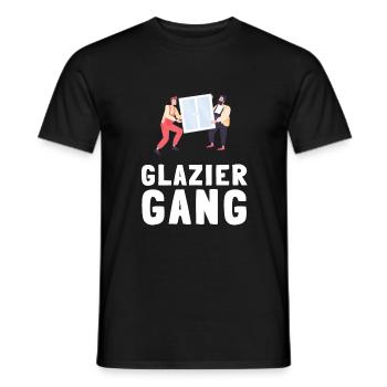 Glazier Glass Fitter And Glass Setter Window - Men's T-Shirt - black - Front - AI Model Male 178 light (178cm)