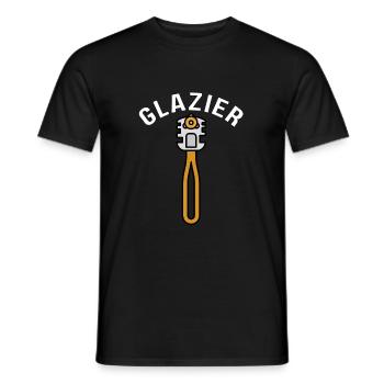 Glazier Glass Fitter And Glass Setter Window - Männer T-Shirt - Schwarz - Vorne - AI Model Male 178 light (178cm)