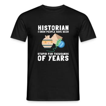 Research Historian Museum Curator And Archivist - Men's T-Shirt - black - Front - AI Model Male 178 light (178cm)