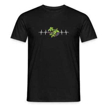 Sirop de sureau Boisson Flu Sambucus Homéopathe - T-shirt homme - noir - Devant - AI Model Male 178 light (178cm)