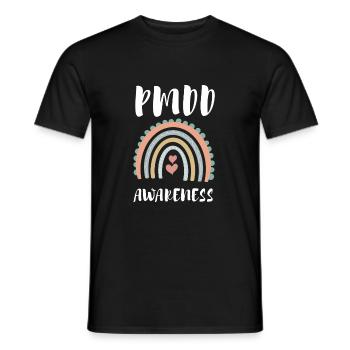 PMDD Sensibilisation Syndrome prémenstruel menstruel - T-shirt homme - noir - Devant - AI Model Male 178 light (178cm)