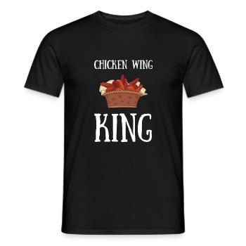 Chicken Wings Fried Chicken And Chicken Nuggets - Männer T-Shirt - Schwarz - Vorne - AI Model Male 178 light (178cm)