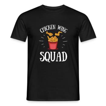 Chicken Wings Fried Chicken And Chicken Nuggets - Männer T-Shirt - Schwarz - Vorne - AI Model Male 178 light (178cm)