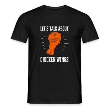 Chicken Wings Fried Chicken And Chicken Nuggets - Männer T-Shirt - Schwarz - Vorne - AI Model Male 178 light (178cm)