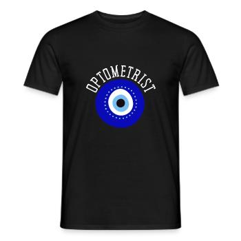 Ophtalmologiste Optométriste Optométrie et Opticien - T-shirt homme - noir - Devant - AI Model Male 178 light (178cm)
