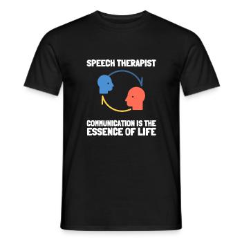 Speech Language Pathologist Speech Therapy SLP - Männer T-Shirt - Schwarz - Vorne - AI Model Male 178 light (178cm)