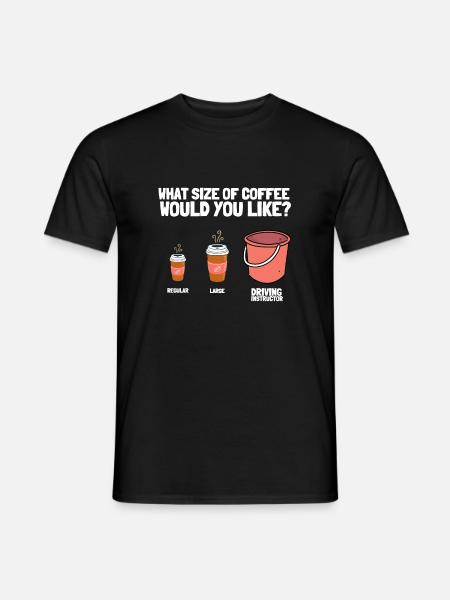 Driving Instructor Driver Car Parking Exam Driving - Mænd T-shirt - sort
