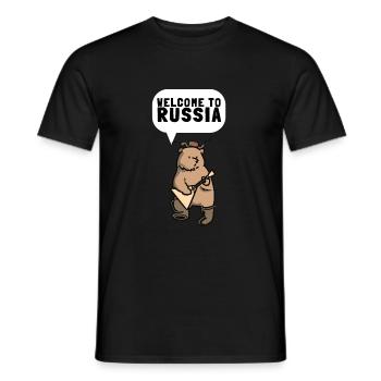 Balalaika Guitar Ukulele Baglama Russian Folk - Männer T-Shirt - Schwarz - Vorne - AI Model Male 178 light (178cm)