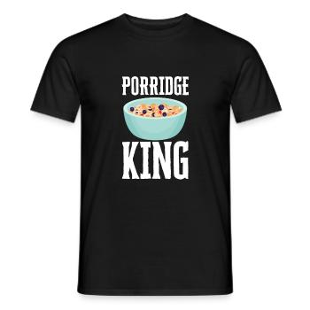 Bouillie céréales Grits Kasha Upma Riz et avoine - T-shirt homme - noir - Devant - AI Model Male 178 light (178cm)