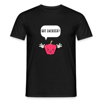 Zacusca Mamaliga Romanian Moldovian Romanian Food - Männer T-Shirt - Schwarz - Vorne - AI Model Male 178 light (178cm)