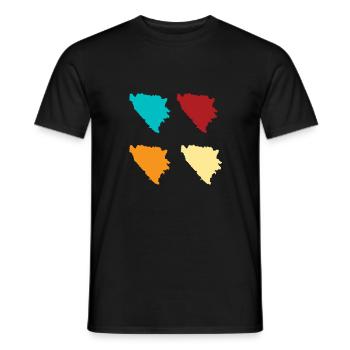 Bosnie Burek Bosnie-Herzégovine patriotique - T-shirt homme - noir - Devant - AI Model Male 178 light (178cm)