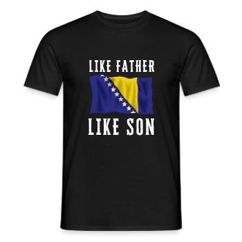 Bosnie Burek Bosnie-Herzégovine patriotique - T-shirt homme - noir - Devant - AI Model Male 178 light (178cm)
