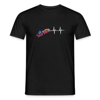 Baggage Handler Airfield Airport Worker - Men's T-Shirt - black - Front - AI Model Male 178 light (178cm)