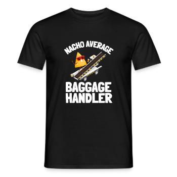 Baggage Handler Airfield Airport Worker - Men's T-Shirt - black - Front - AI Model Male 178 light (178cm)
