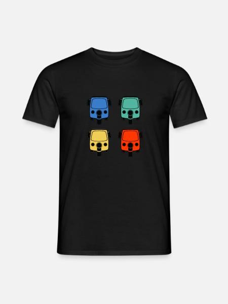 Tuk Tuk Rickshaw Italian Scooter Transporter - Mænd T-shirt - sort