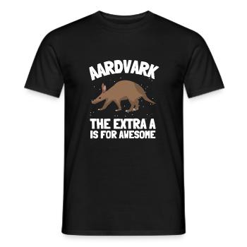 Aardvark Anteater African Ant Bear Edentate - Männer T-Shirt - Schwarz - Vorne - AI Model Male 178 light (178cm)