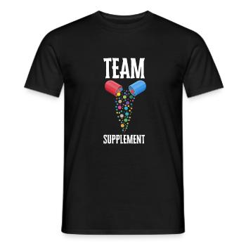 Supplementation Weight Lifting Joint Supplement - Men's T-Shirt - black - Front - AI Model Male 178 light (178cm)